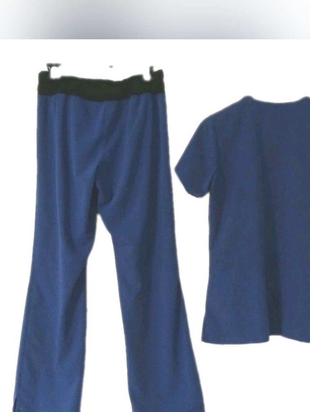 Jockey Women's Size M Scrubs Pant Set Royal Blue Short Sleeves - Picture 3 of 14